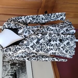 Y2K SELF ESTEEM Black and White Peplum Jacket